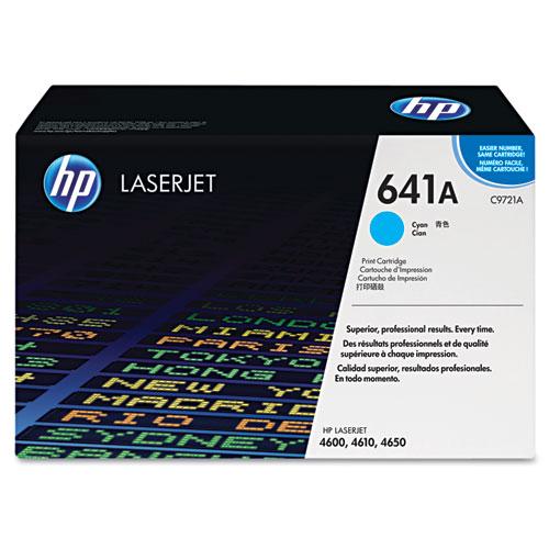 Original HP 641A, (C9721A) Cyan Original LaserJet Toner Cartridge