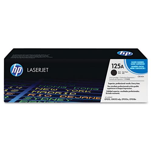 Original HP 125A, (CB540A) Black Original LaserJet Toner Cartridge