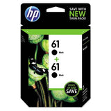 Original HP 61, (CZ073FN) 2-pack Black Original Ink Cartridges