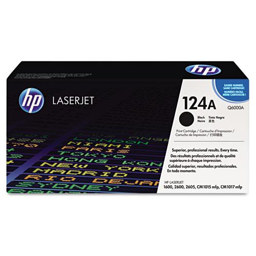 Original HP 124A, (Q6000A) Black Original LaserJet Toner Cartridge