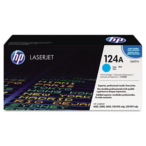 Original HP 124A, (Q6001A) Cyan Original LaserJet Toner Cartridge