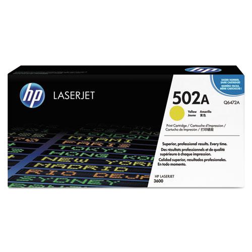 Original HP 502A, (Q6472A) Yellow Original LaserJet Toner Cartridge