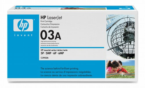 Original HP C3903A ( HP 03A ) Black Laser Toner Cartridge (4K YLD) - Brown Tape Box