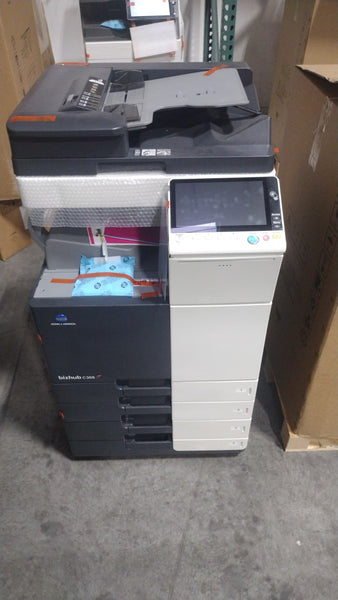 Refurbished Konica Minolta bizhub C360i Color Photocopier - Professional 36 ppm Multifunction System with Stand