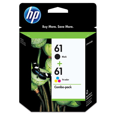 Genuine HP 61 Black & Tri-Color Combo Ink Cartridges