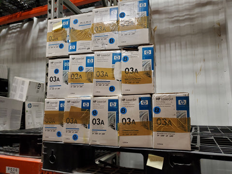 Original HP C3903A ( HP 03A ) Black Laser Toner Cartridge (4K YLD) - Brown Tape Box