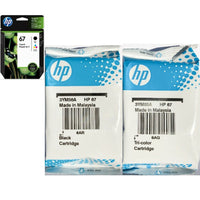 Original HP 67 Black & Tri-Color Ink Cartridges, Original OEM Multi-Pack Inks Save Your Money (3YM56AN & 3YM55AN)