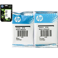 Original HP 63 Black & Tri-Color Ink Cartridges, Genuine OEM Multi-Pack Inks Save Your Money (F6U62AN & F6U61AN)
