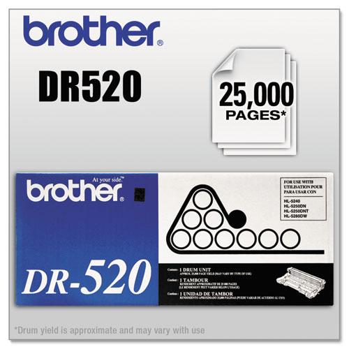 Original Brother DR520 Drum Unit, Black