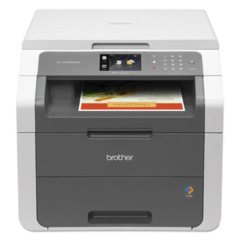 Original Brother HL-3180CDW Wireless Digital Color Multifunction Printer, Copy/Print/Scan