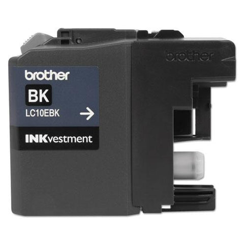 Original Brother LC10EBK INKvestment Super High-Yield Ink, Black