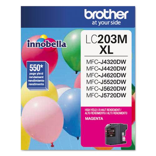 Original Brother LC203M Innobella High-Yield Ink, Magenta