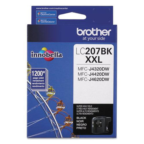 Original Brother LC207BK Innobella Super High-Yield Ink, Black