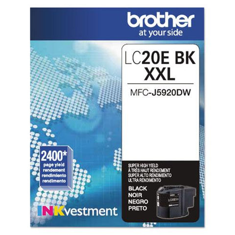 Original Brother LC20EBK INKvestment Super High-Yield Ink, Black