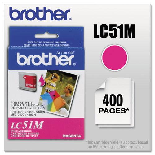 Original Brother LC51M Innobella Ink, Magenta