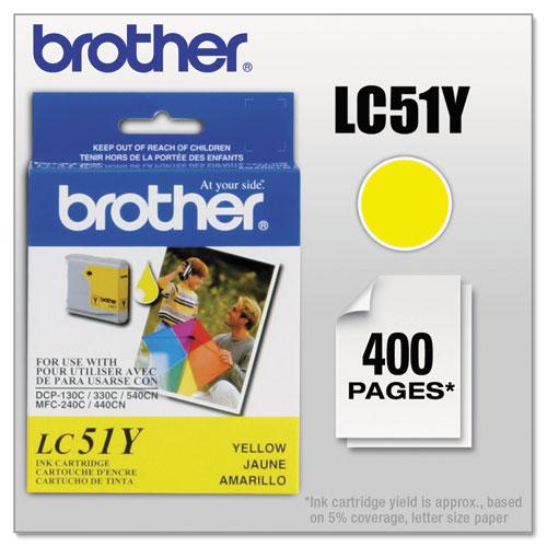 Original Brother LC51Y Innobella Ink, Yellow