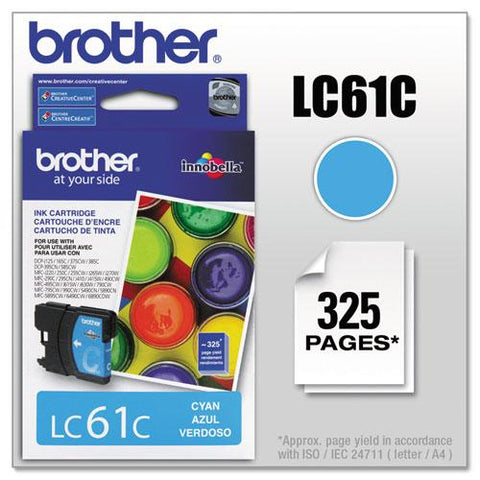 Original Brother LC61C Innobella Ink, Cyan