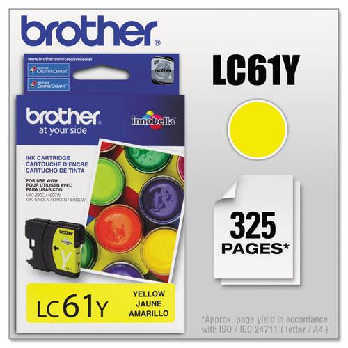 Original Brother LC61Y Innobella Ink, Yellow