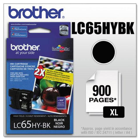 Original Brother LC65HYBK Innobella High-Yield Ink, Black