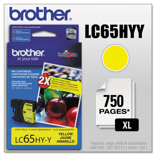 Original Brother LC65HYY Innobella High-Yield Ink, Yellow