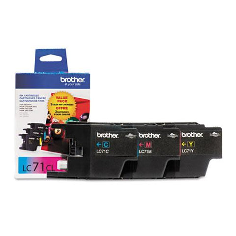 Original Brother LC713PKS Innobella Ink, Cyan/Magenta/Yellow, 3/PK