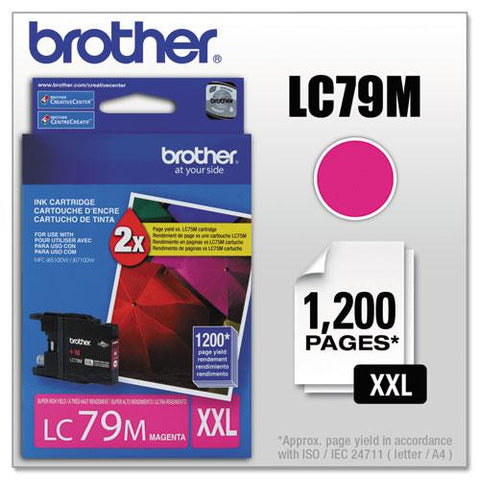 Original Brother LC79M Innobella Super High-Yield Ink, Magenta