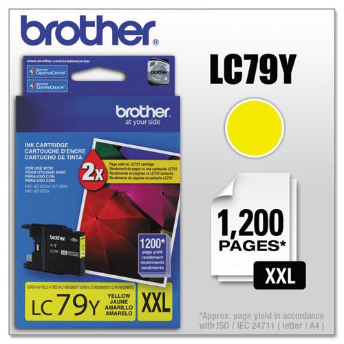 Original Brother LC79Y Innobella Super High-Yield Ink, Yellow