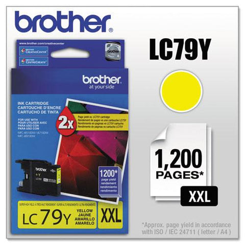 Original Brother LC79Y Innobella Super High-Yield Ink, Yellow