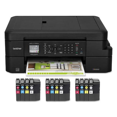 Original Brother MFCJ775DWXL All-In-One Inkjet Printer, Copy/Fax/Scan
