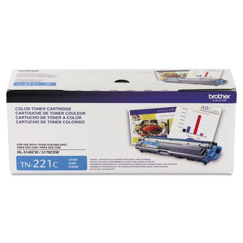 Original Brother TN221C Toner, Cyan