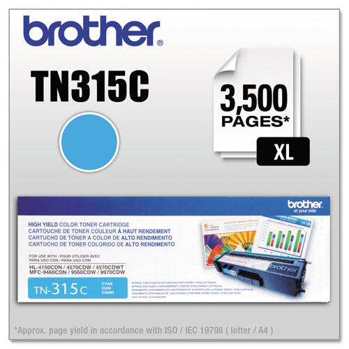 Original Brother TN315C High-Yield Toner, Cyan