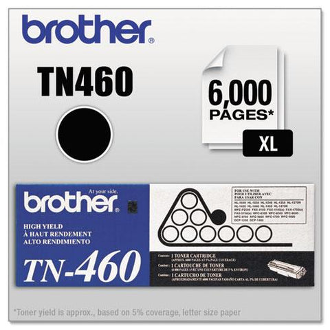 Original Brother TN460 High-Yield Toner, Black