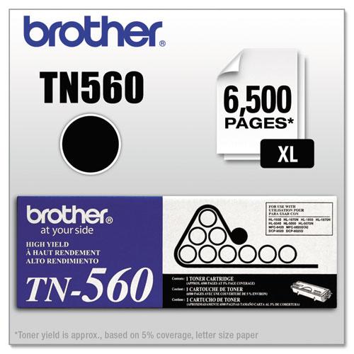 Original Brother TN560 High-Yield Toner, Black