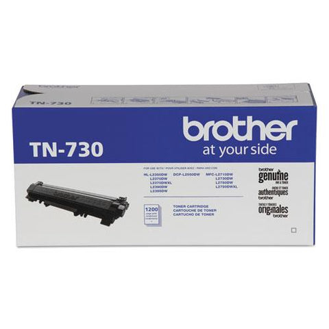 Original Brother TN730 Standard-Yield Toner, Black