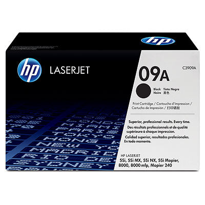 Original HP C3909A ( HP 09A ) Black Microfine Laser Toner Cartridge  (15K YLD)