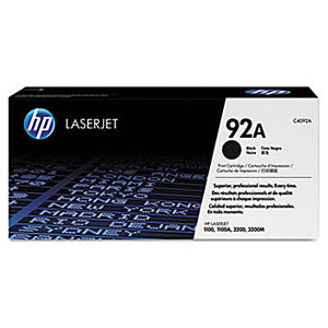 Original HP C4092A ( HP 92A ) Black Laser Toner Cartridge  (2.5K YLD)