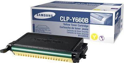 Original Samsung CLPY660B (CLP-Y660B) (ST960A) High Capacity Yellow Toner Cartridge (5K YLD)