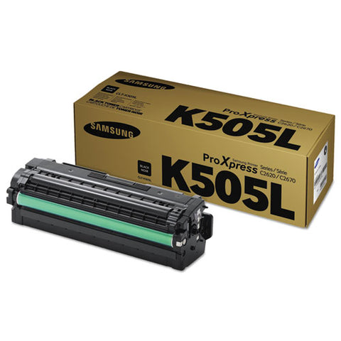 Original Samsung CLTK505L (SU170A) Black Toner Cartrdige (6K YLD)