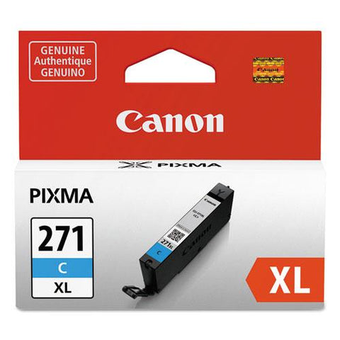 Original Canon 0337C001 (CLI-271XL) High-Yield Ink, Cyan