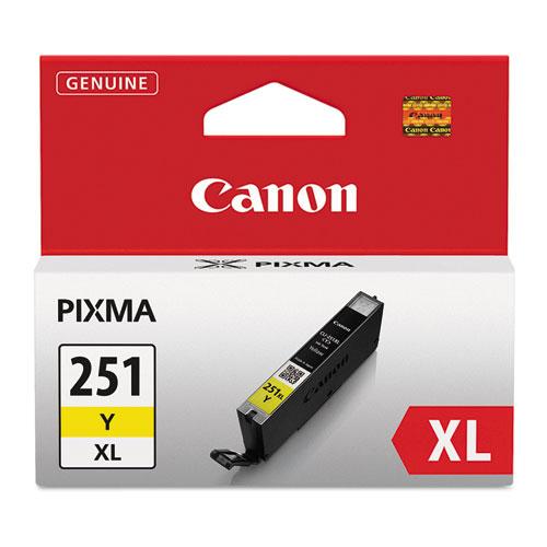 Original Canon 6451B001 (CLI-251XL) ChromaLife100+ High-Yield Ink, Yellow