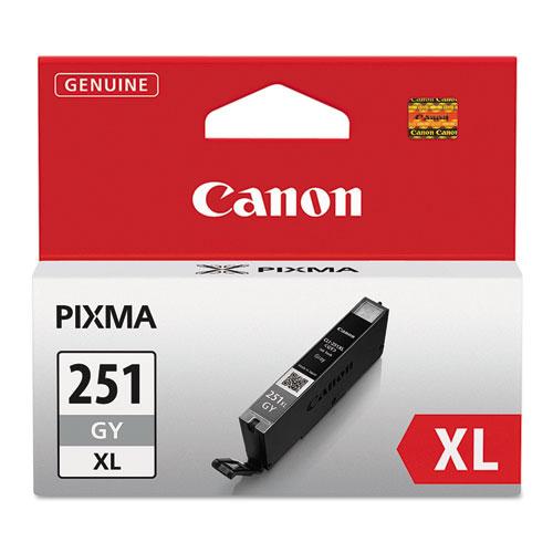 Original Canon 6452B001 (CLI-251XL) ChromaLife100+ High-Yield Ink, Gray