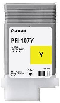 Original Canon PFI-107Y, 6708B001 Yellow Inkjet Cartridge
