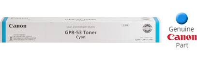 Genuine Canon GPR-53 (GPR53) Cyan Toner Cartridge, Canon 8525B003