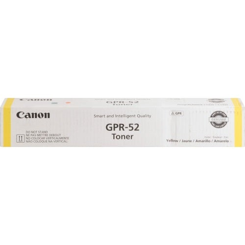 Genuine Canon GPR-52 (GPR52) Yellow Toner Cartridge, Canon 9109B003
