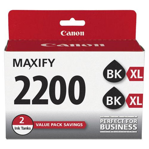 Original Canon 9255B006 (PGI-2200XL) High-Yield Ink, Black, 2/PK