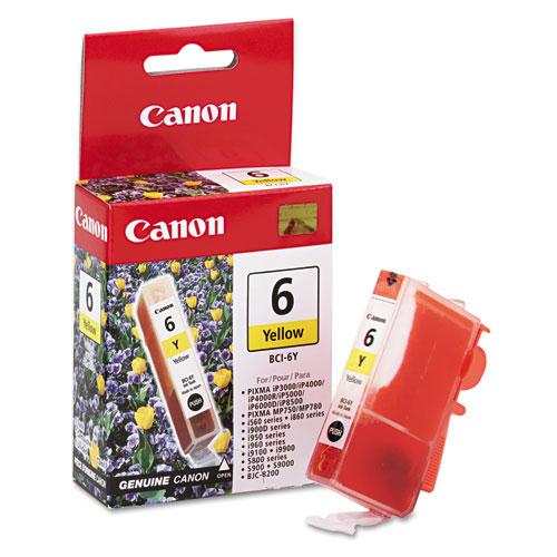 Original Canon BCI6Y (BCI-6) Ink, Yellow