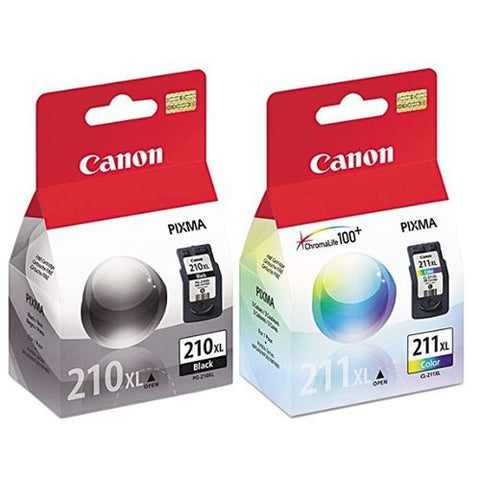 Original Canon 210XL-211XL Ink Cartridges Bundle, 2/Packs