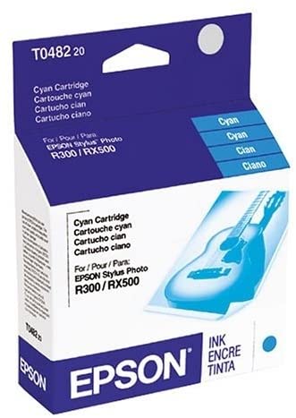 Original Epson T0482 Cyan Ink Cartridge, T048220