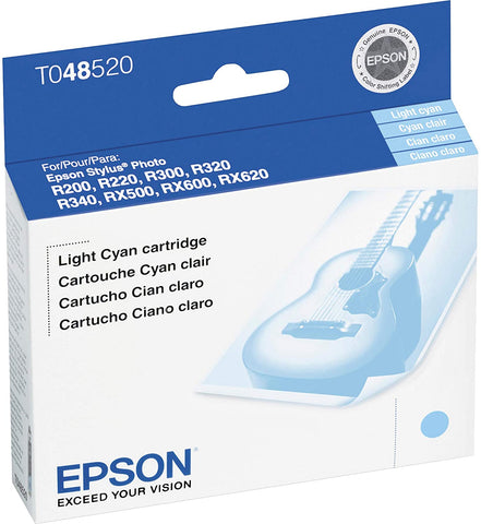 Original Epson T0485 Light Cyan Ink Cartridge, T048520