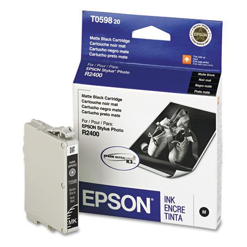 Original Epson T059820 (59) UltraChrome K3 Ink, Matte Black